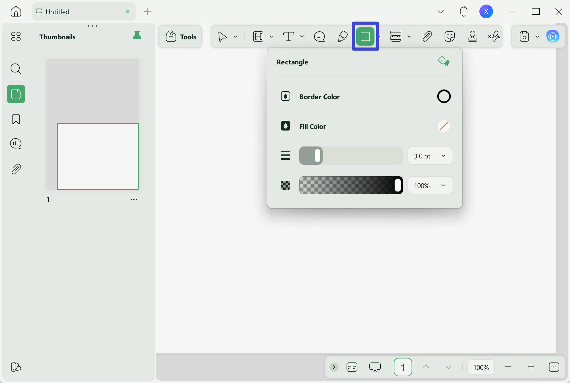 create a table in pdf customize the color of the rectangle in UPDF