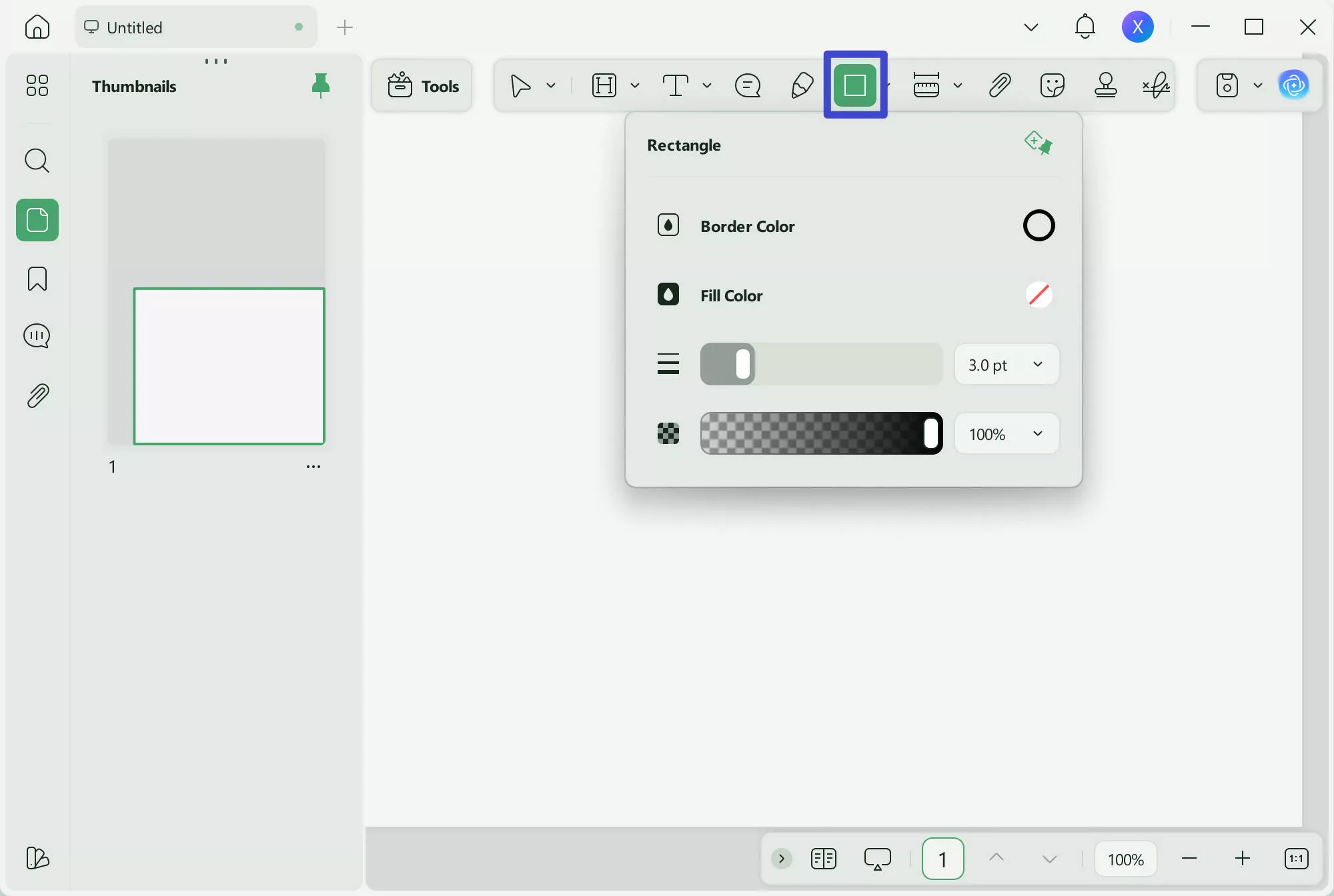 create a table in pdf customize the color of the rectangle in UPDF