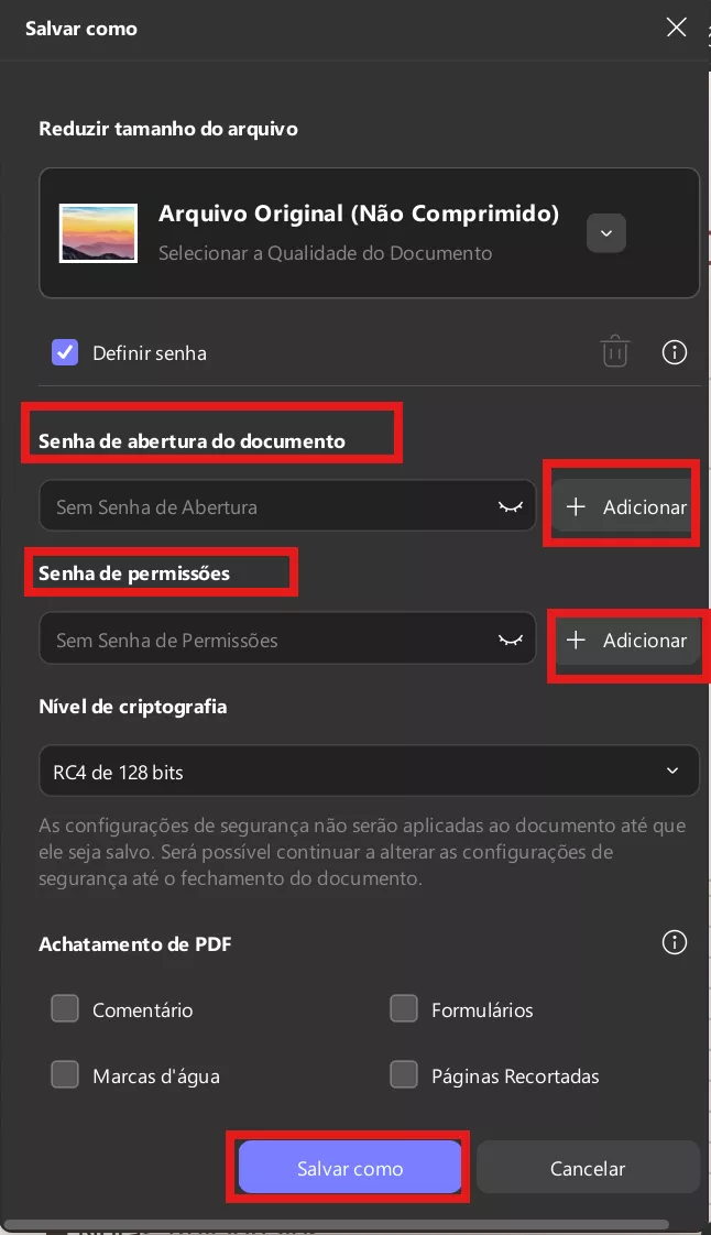 senha
