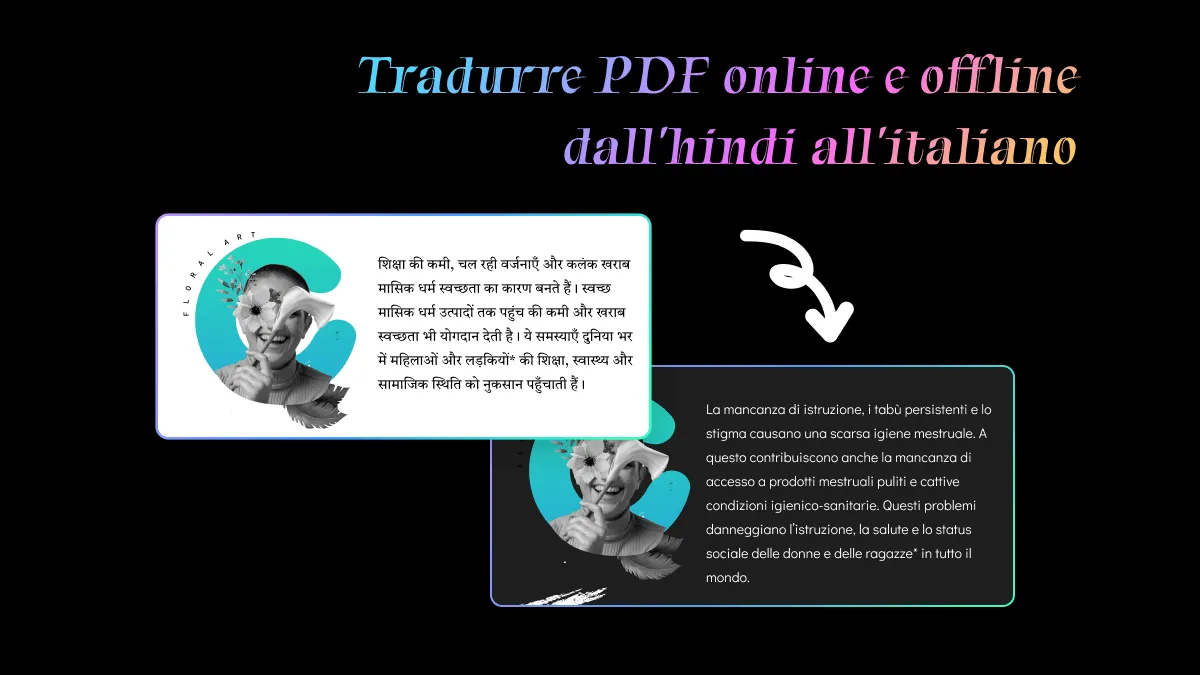 Tradurre PDF dall'hindi all'italiano con AI