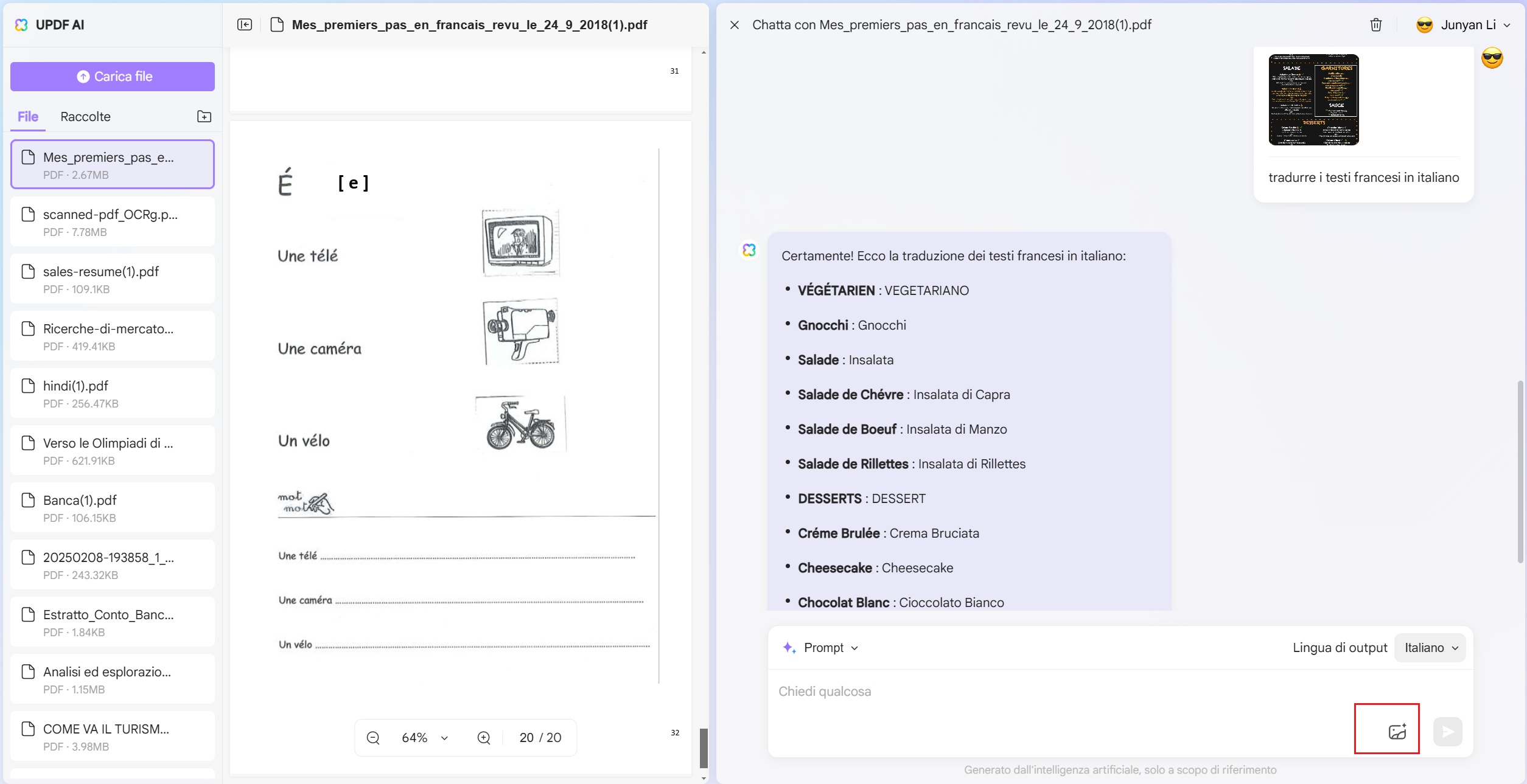 Tradurre PDF Francese in Italiano Online