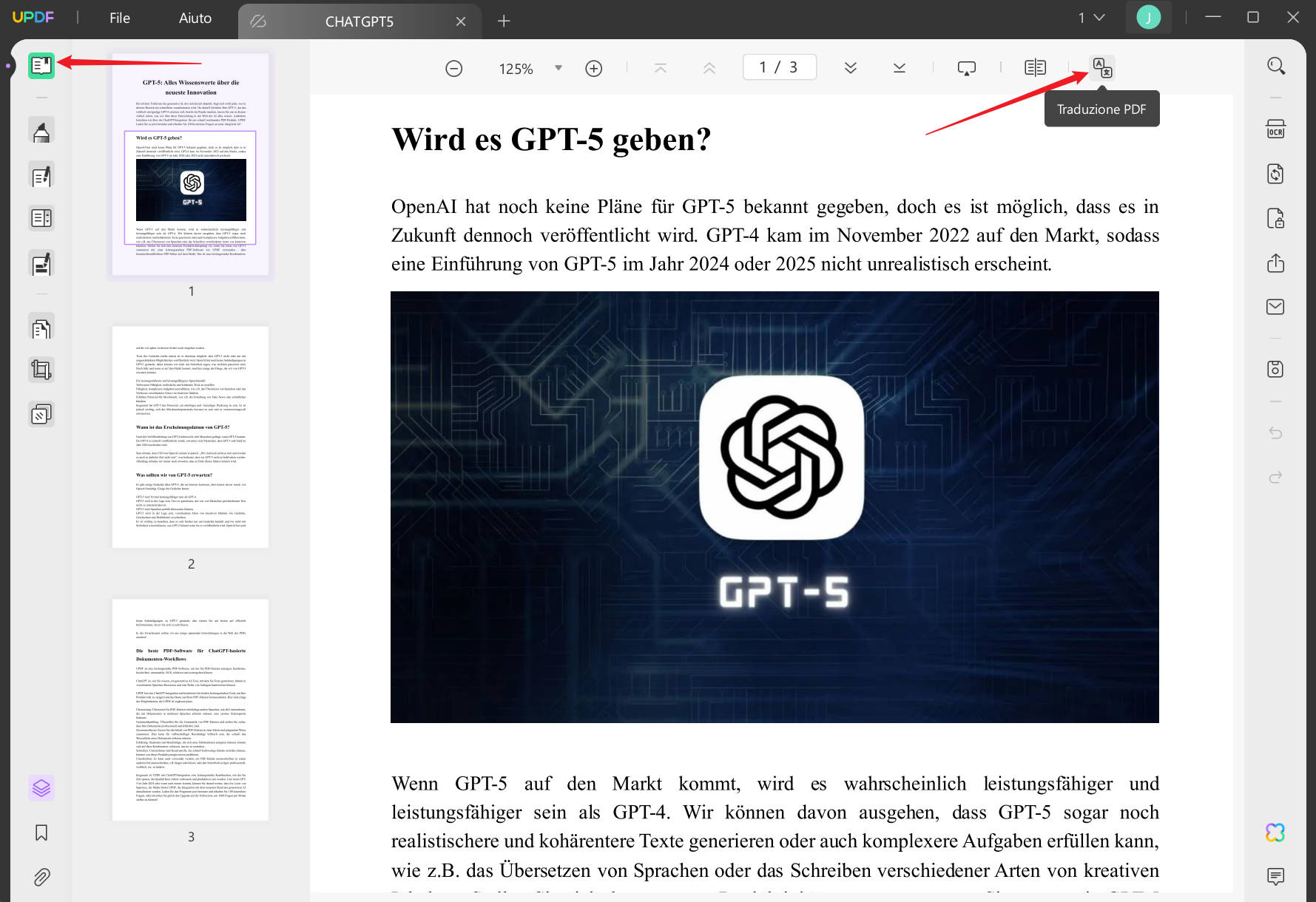 Tradurre PDF dal tedesco all'italiano mantenendo il layout originale