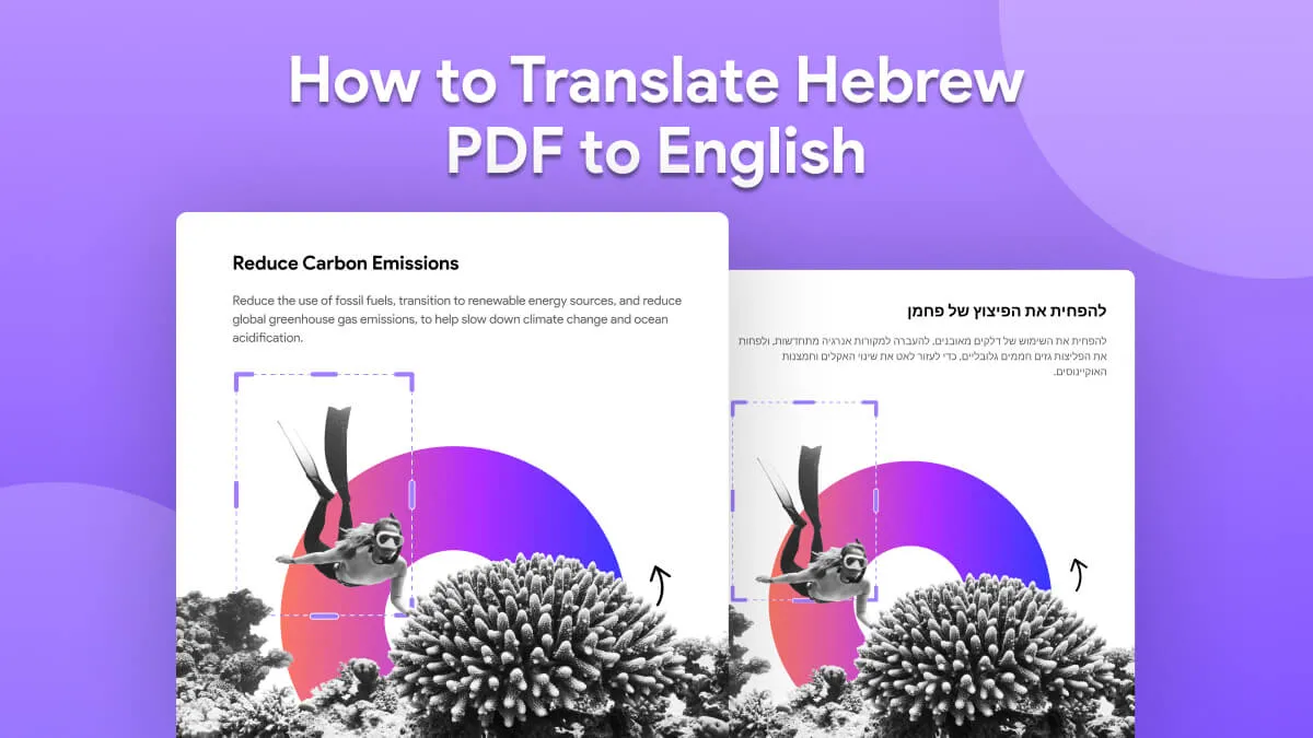 How to Translate Hebrew PDF to English? (5 Easy Ways)