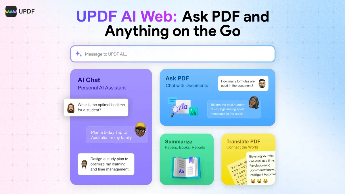 chat with pdf updf ai web