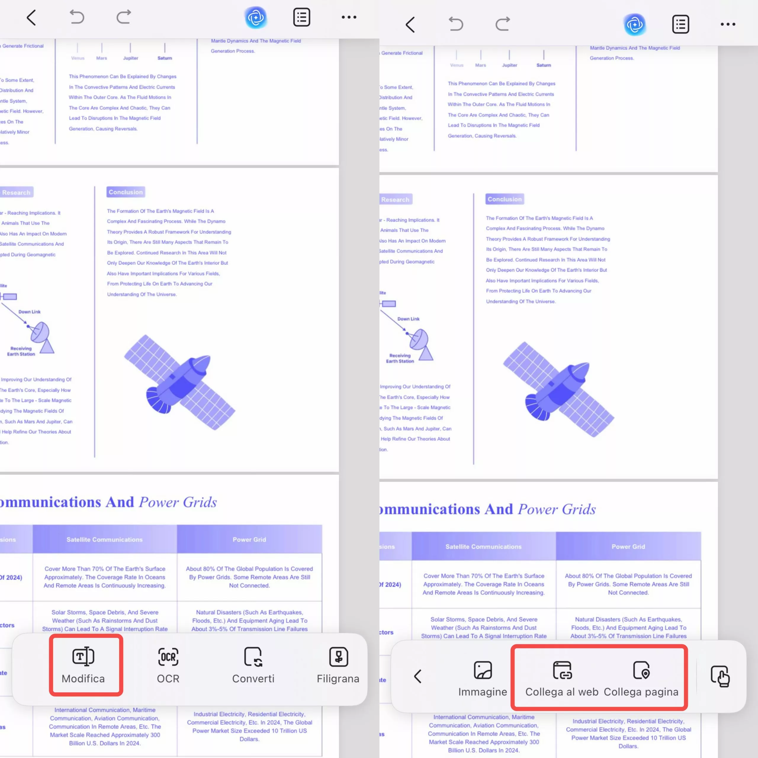 access to link  function ios