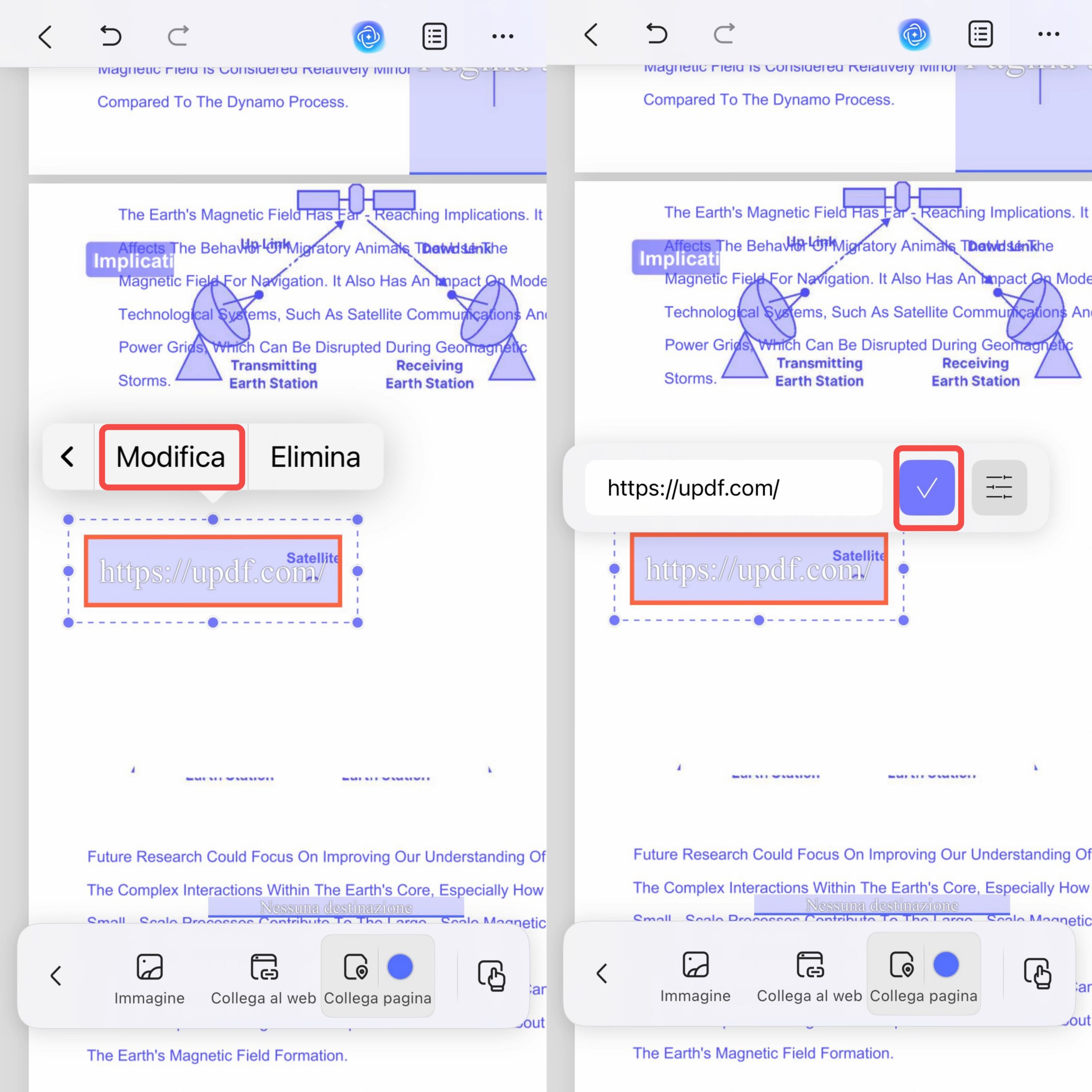 change link to web 