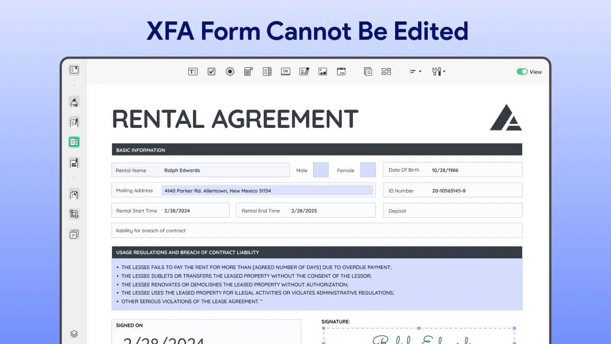 XFA Form Cannot Be Edited? Here Are 3 FoolProof Solutions!