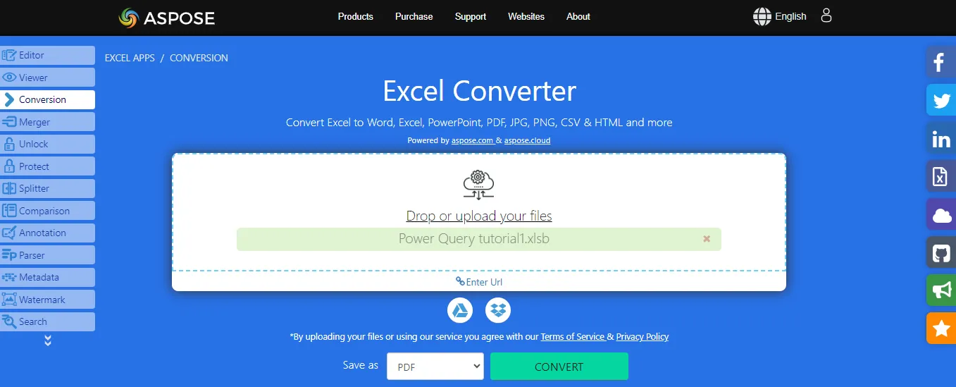 ASPOSE Online File Converter