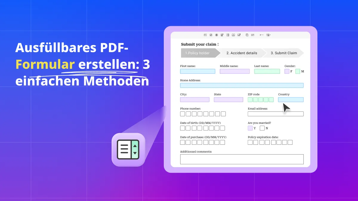 Wie Sie ein ausfüllbares PDF-Formular erstellen: Ihr ultimativer Leitfaden mit 3 einfachen Methoden