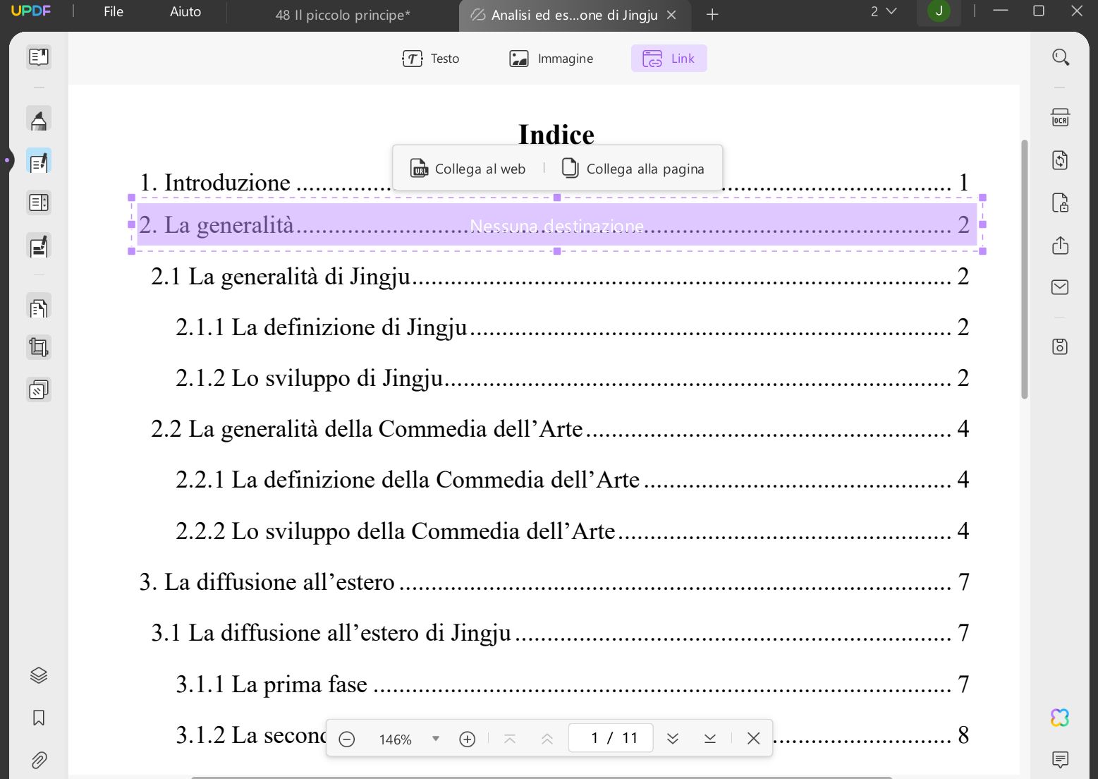 Aggiungi link in PDF su Windows