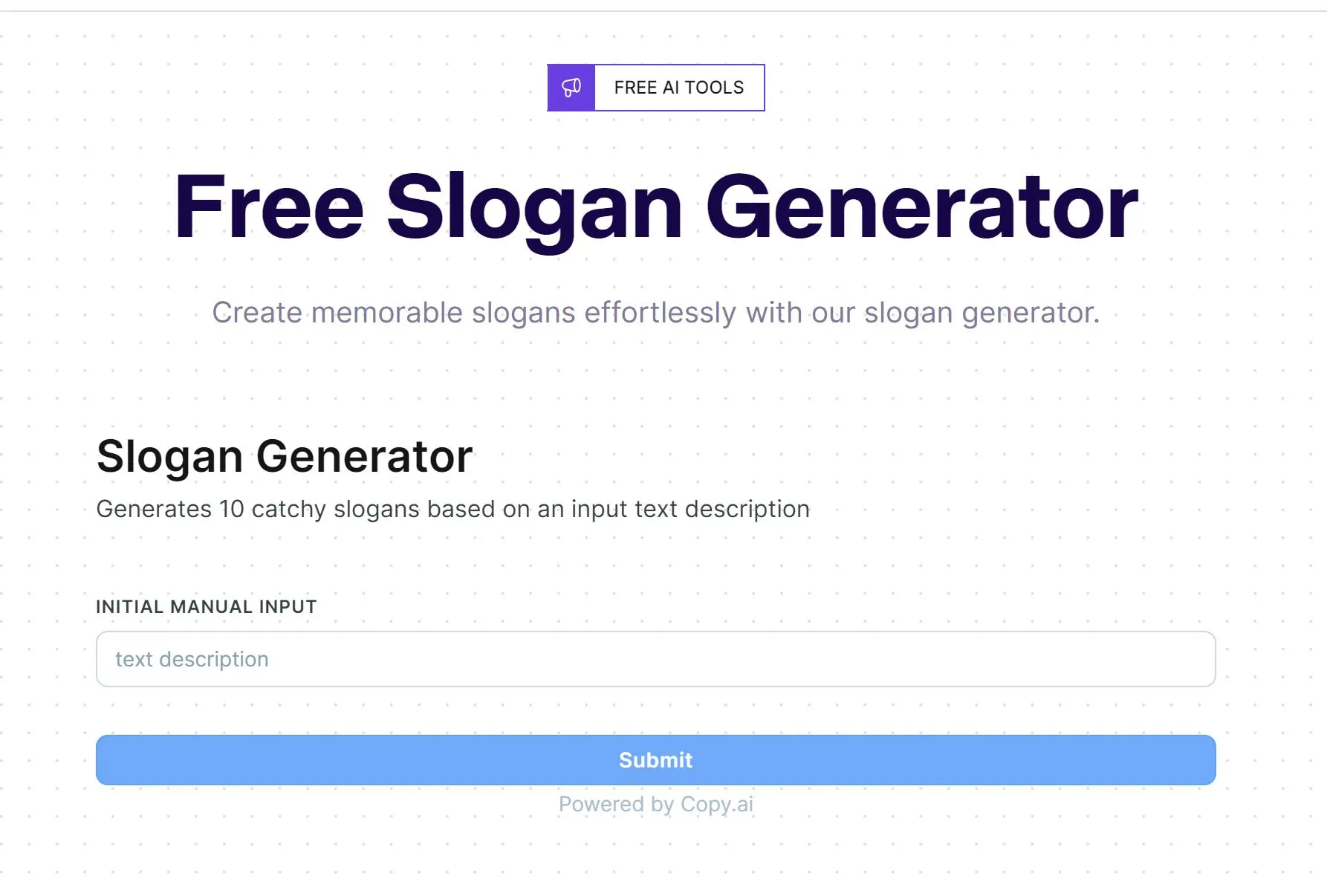 ai slogan generator Copy.ai