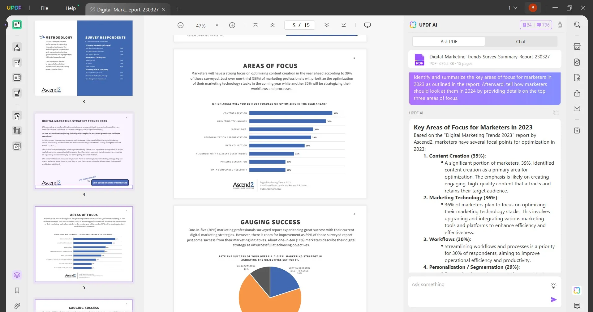 how to get an ai to write a script market research report