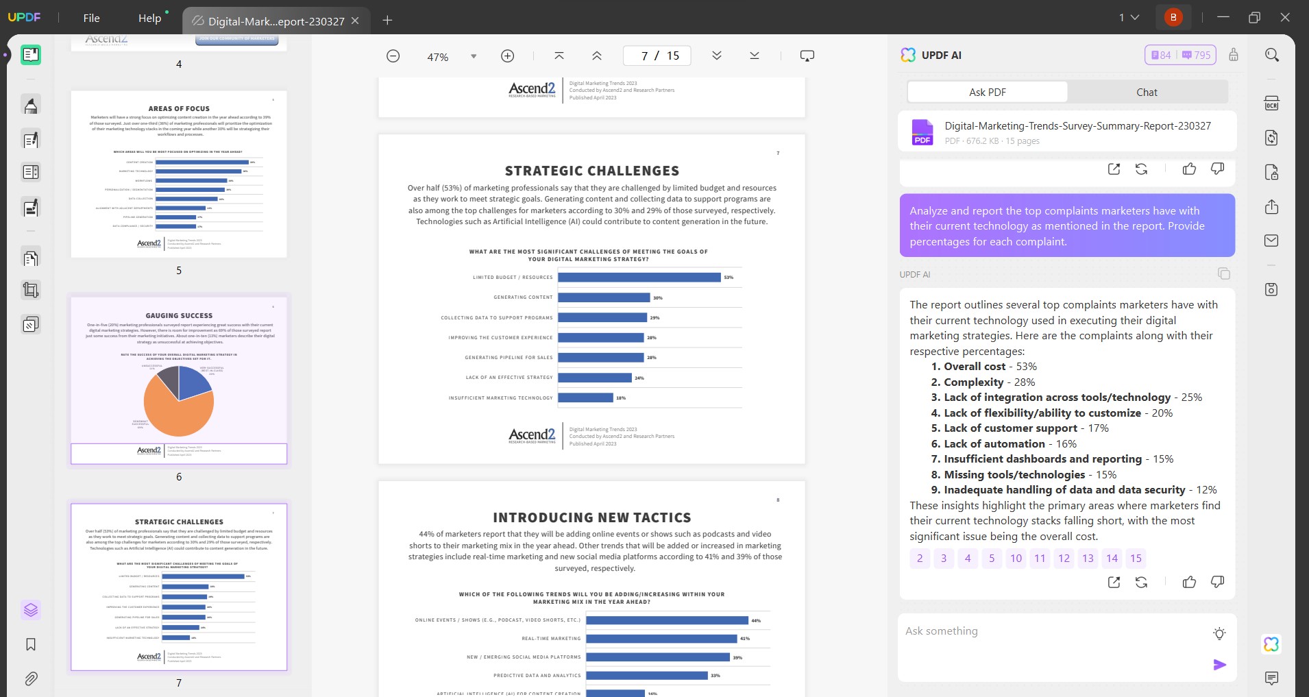 how to get an ai to write a script market research report