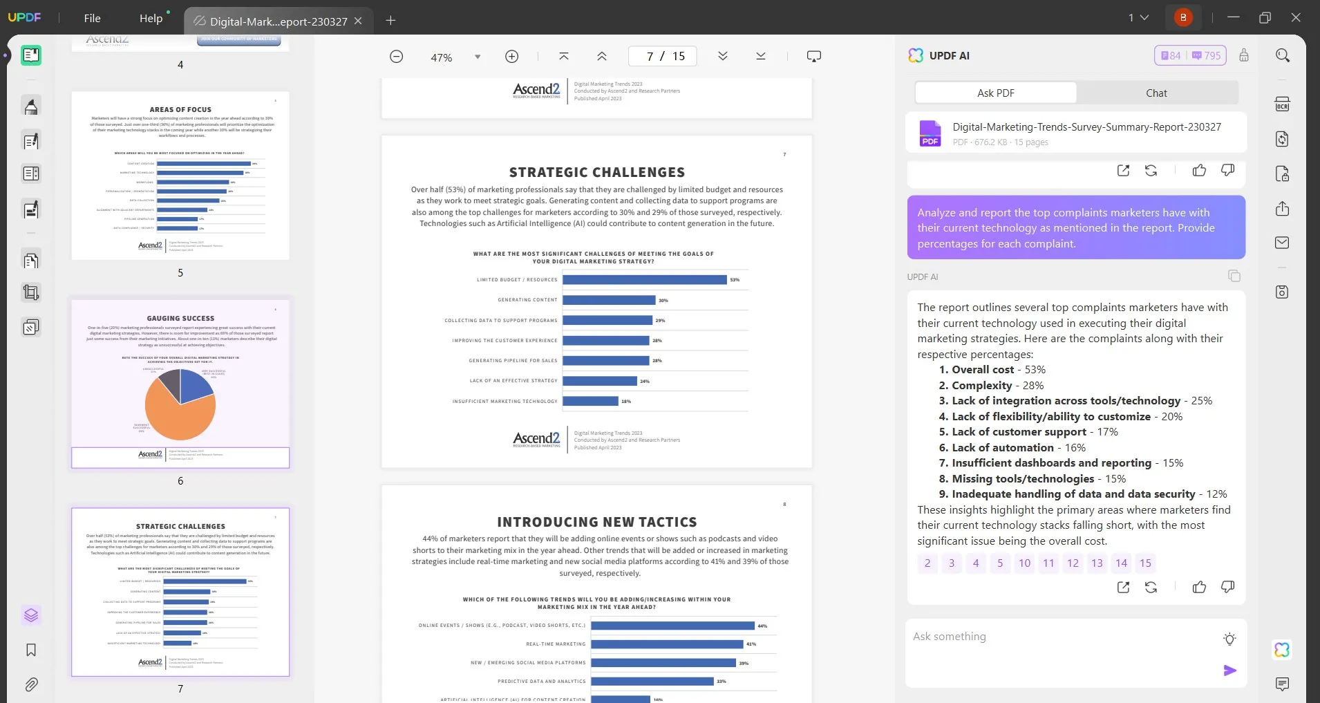 how to get an ai to write a script market research report