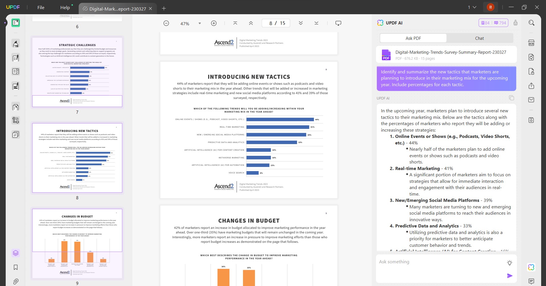 how to get an ai to write a script market research report