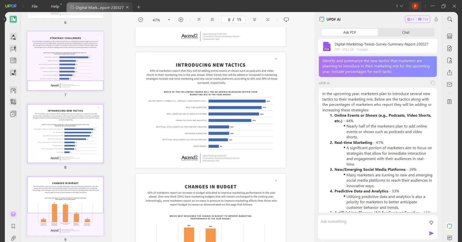 how to get an ai to write a script market research report