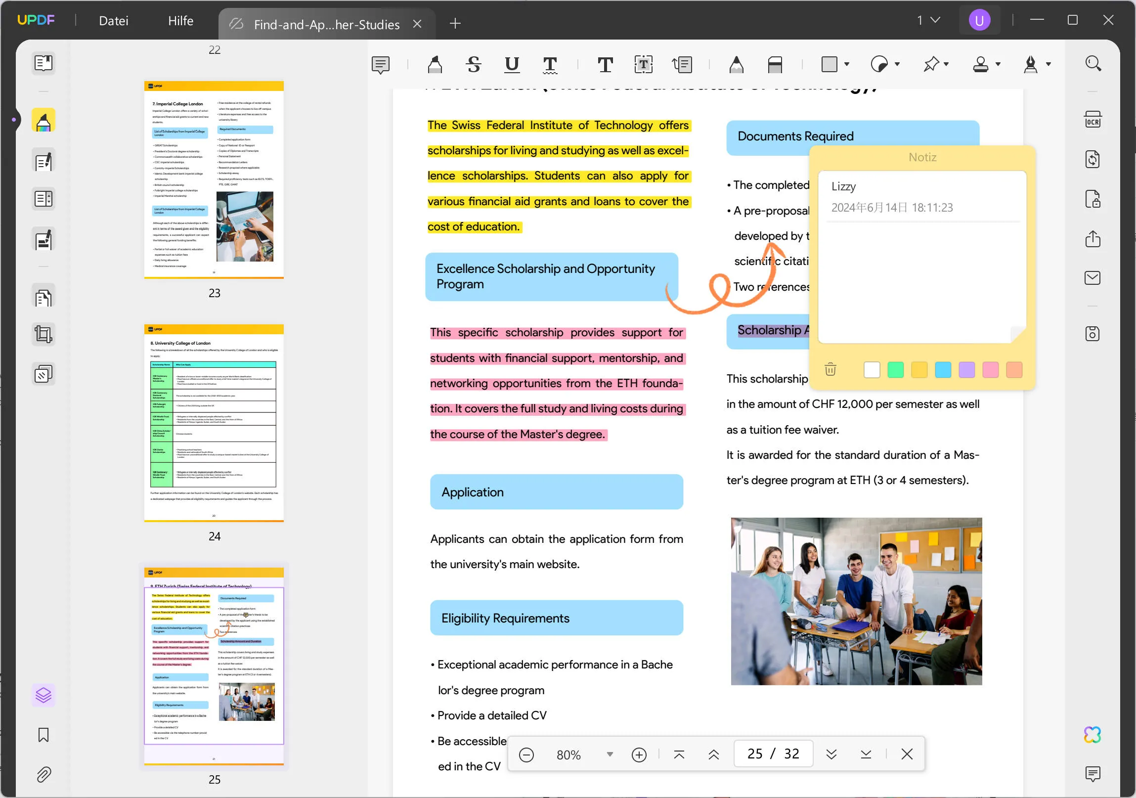 oceanofpdf überprüfen, Notizen hinzufügen