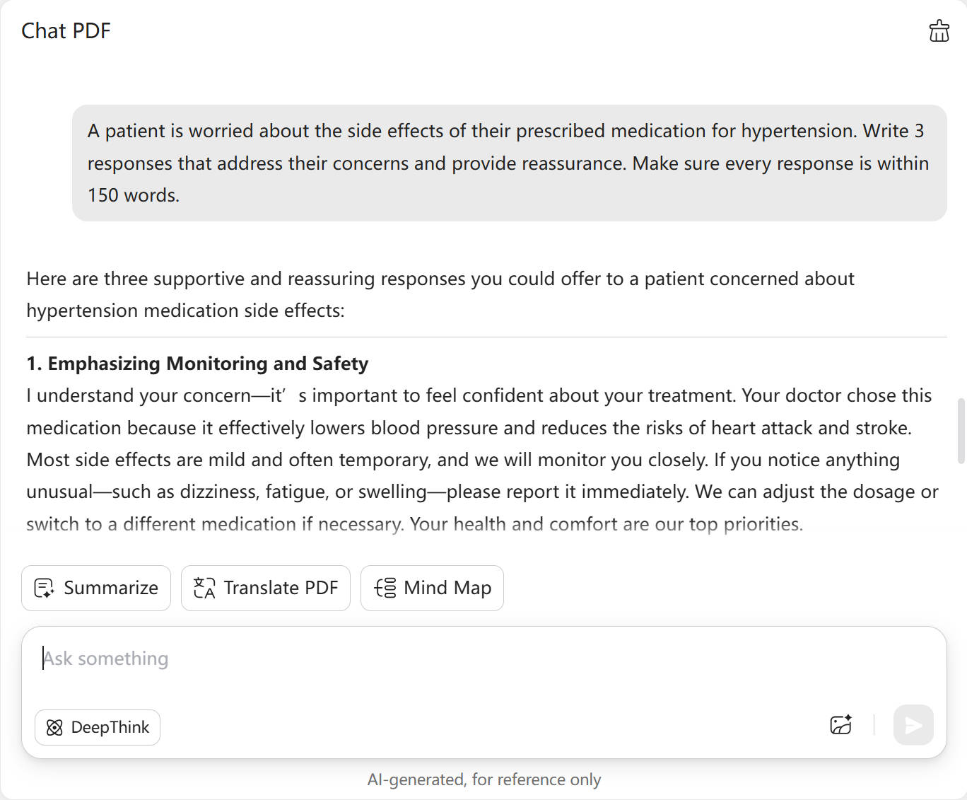 how is ai used in healthcare updf ai give suggestions