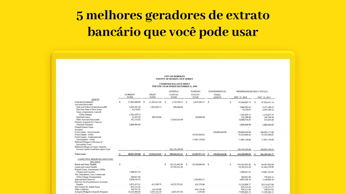 5 melhores geradores de extrato bancário que você pode usar