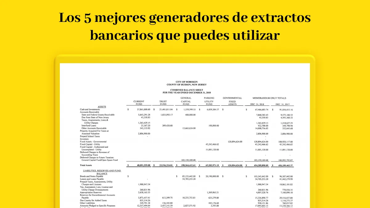 Los 5 mejores generadores de extractos bancarios que puedes utilizar