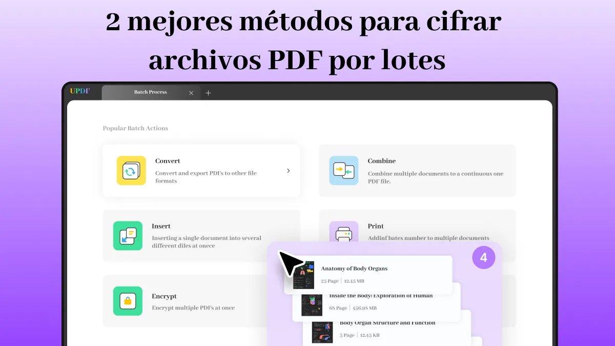 2 mejores métodos para cifrar archivos PDF por lotes  