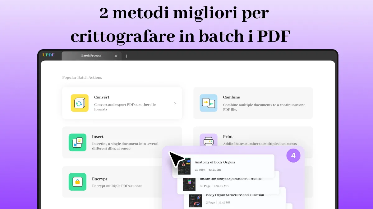 2 metodi migliori per crittografare in batch i PDF  