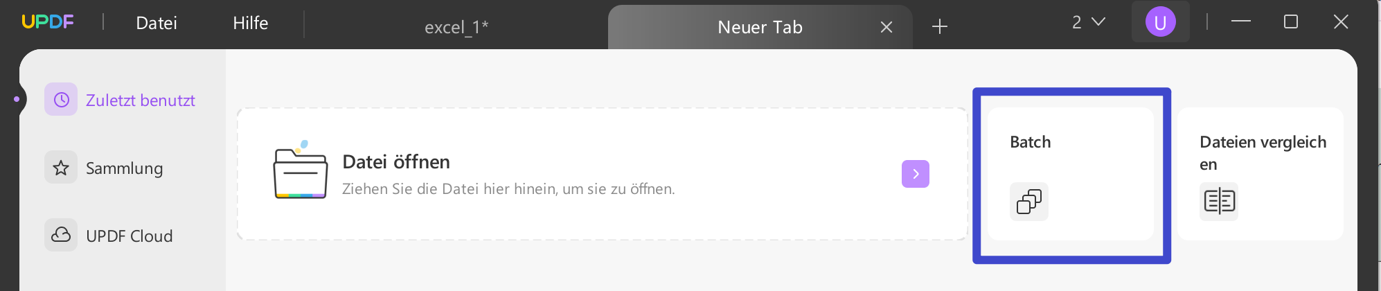 Stapelextrahieren von Text aus PDF
