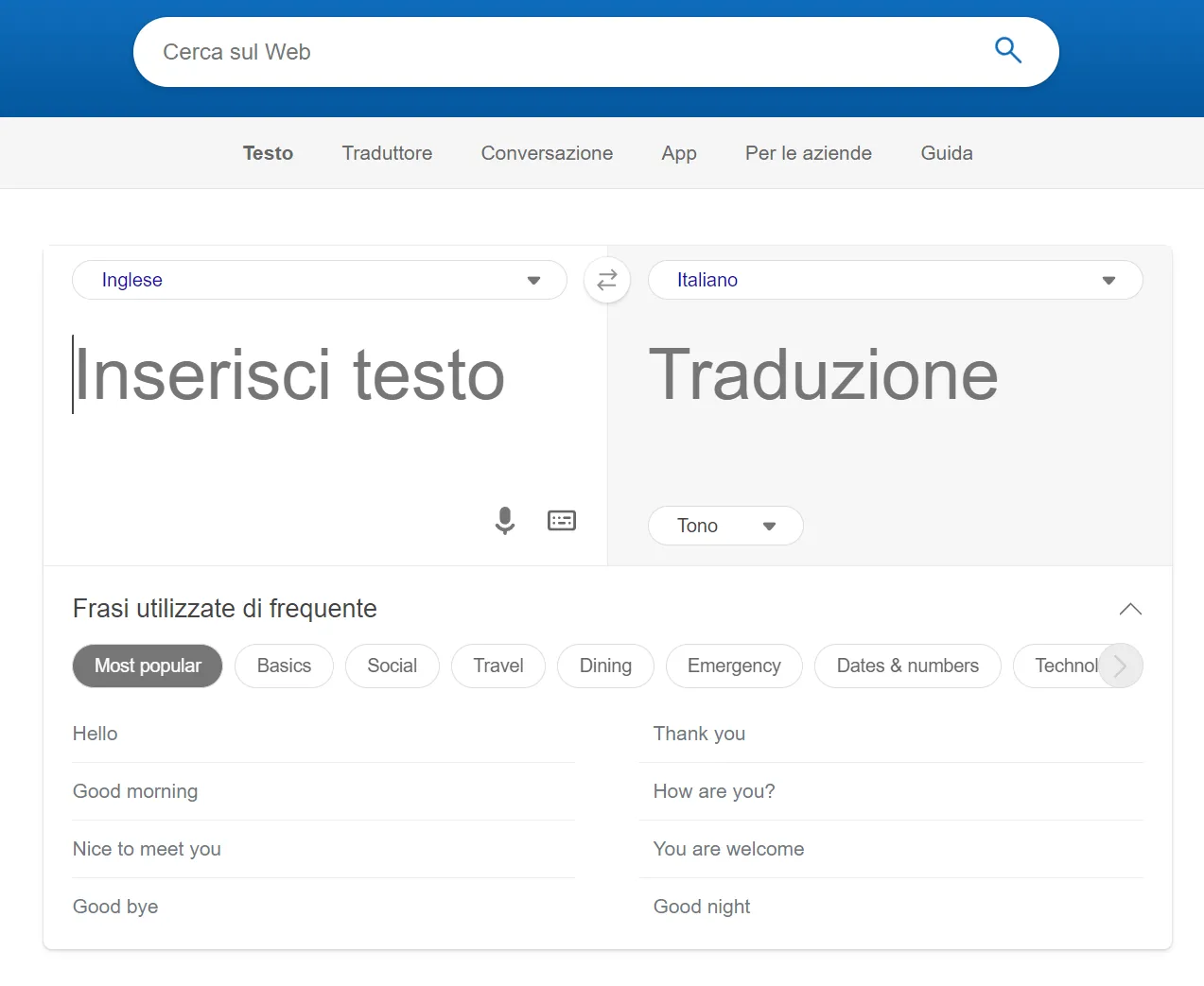 Bing traduttore