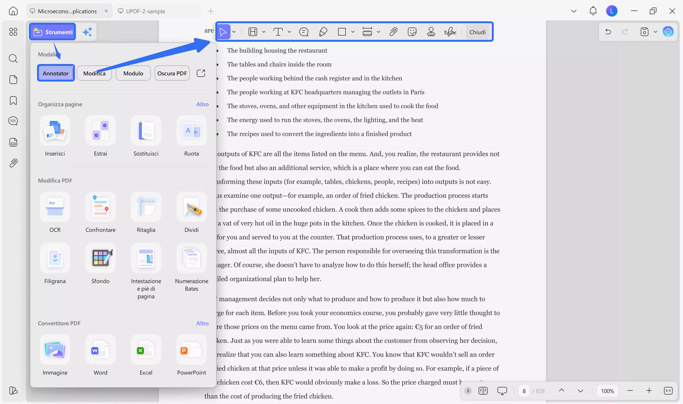 annotate ebook in updf