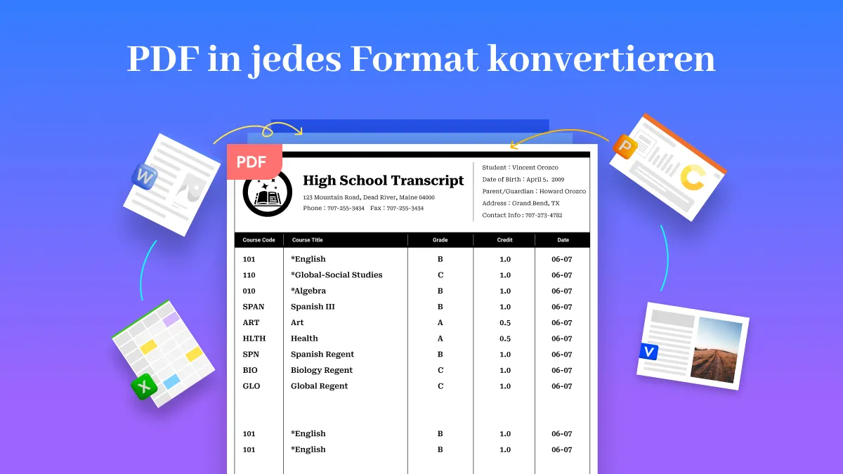 Der beste PDF zu Excel Konverter - UPDF