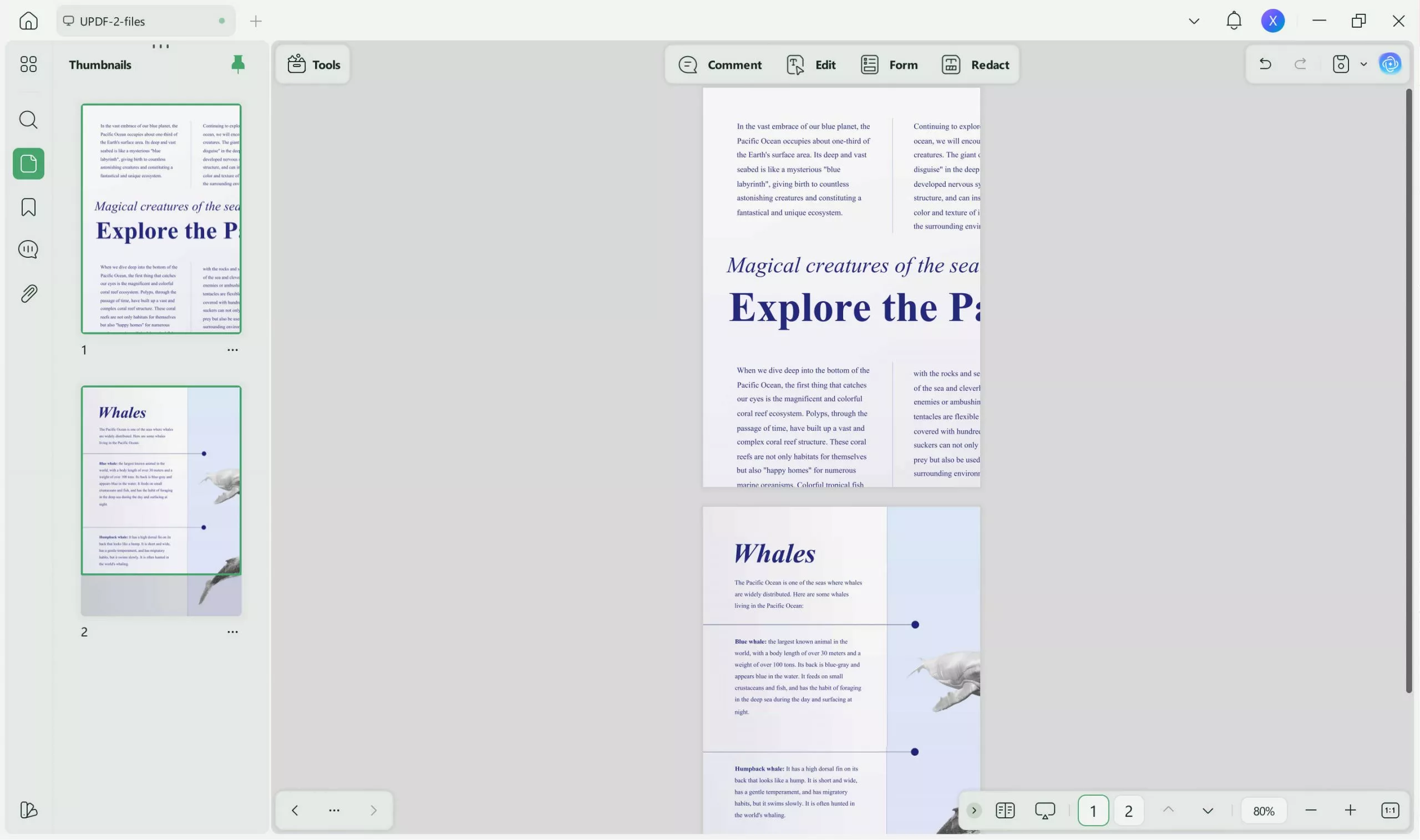 divide a word page into 4 read