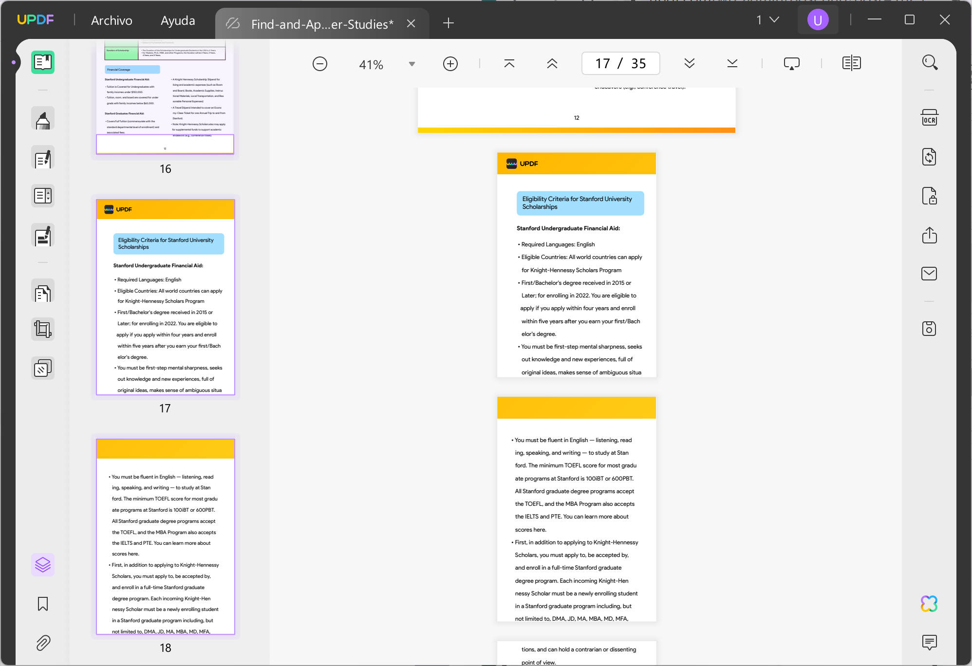 dividir pdf por tamaño haga clic en dividir