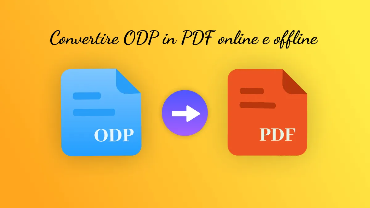 Guida completa per convertire ODP in PDF