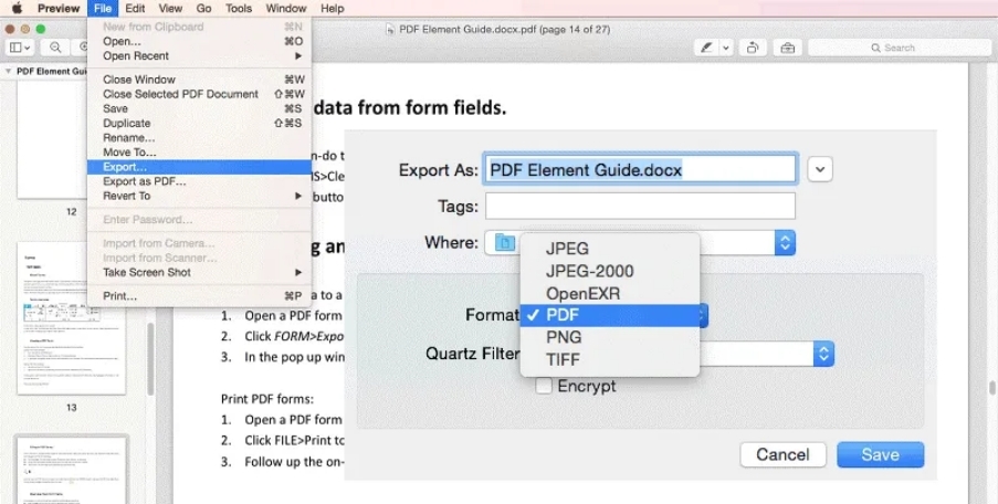 How to edit a downloaded PDF on Mac save your edited pdf with preview