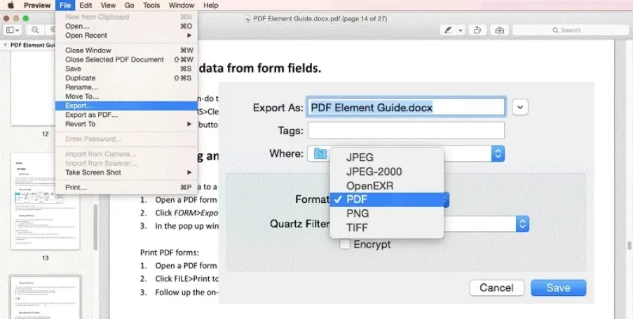 How to edit a downloaded PDF on Mac save your edited pdf with preview