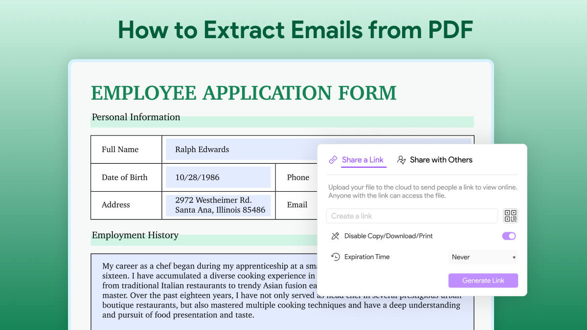 How to Extract Emails from PDF and Offline) UPDF