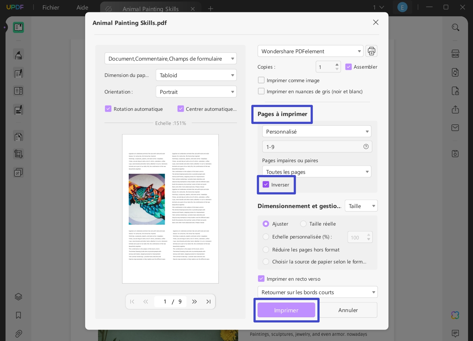 modifier ordre des pages pdf