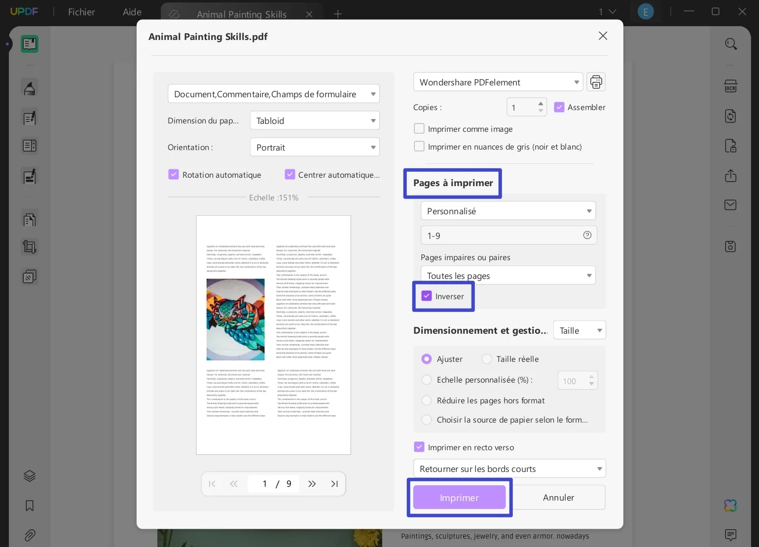 modifier ordre des pages pdf