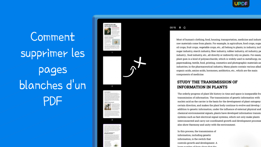 Comment supprimer les pages blanches d'un PDF UPDF
