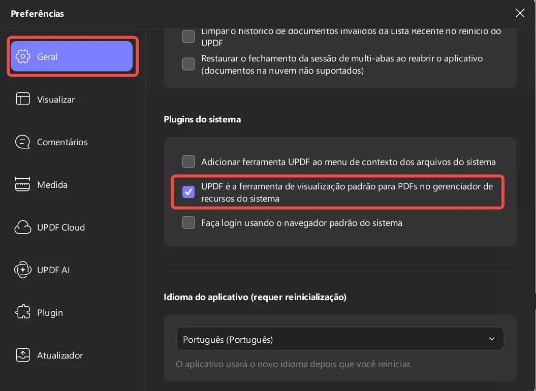 plugins do sistema