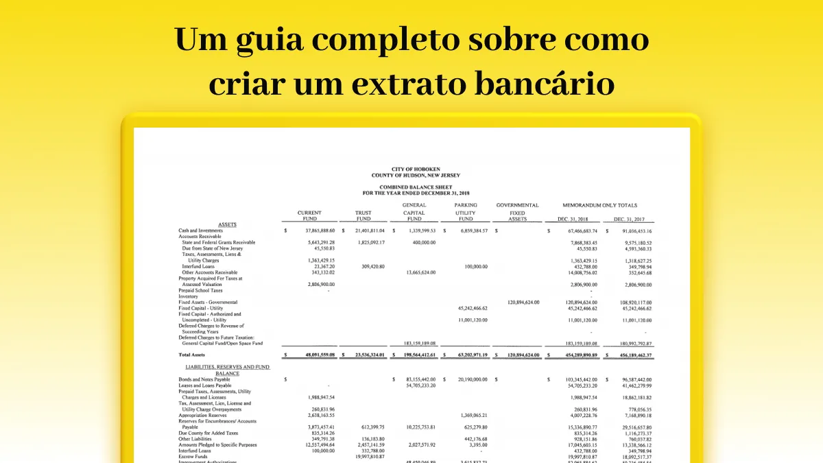 Um guia completo sobre como criar um extrato bancário