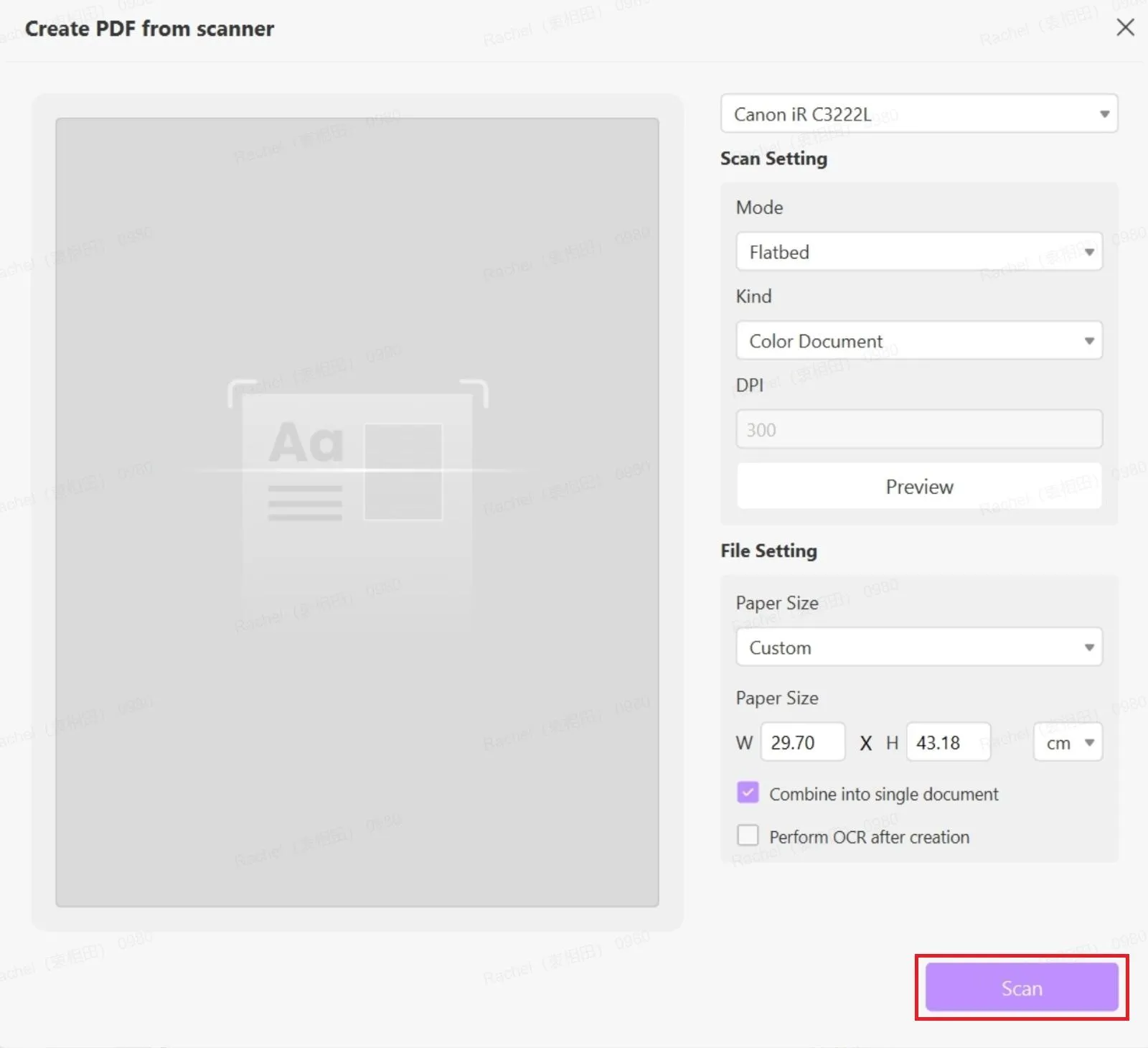 how to scan a document into email click the scan button in theUPDF