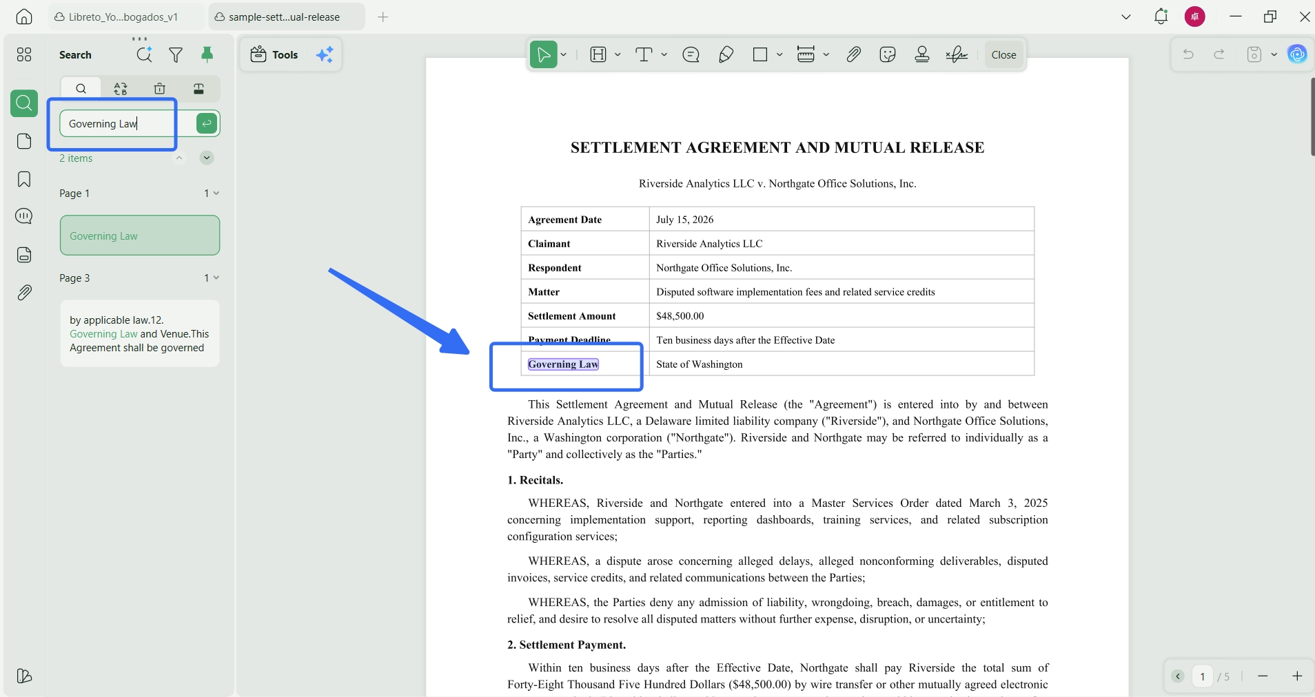 how to use ai as a lawy search context