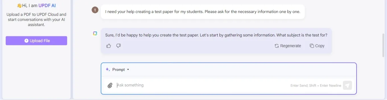 Utilizza l'IA per creare test, valutarli e rivederli