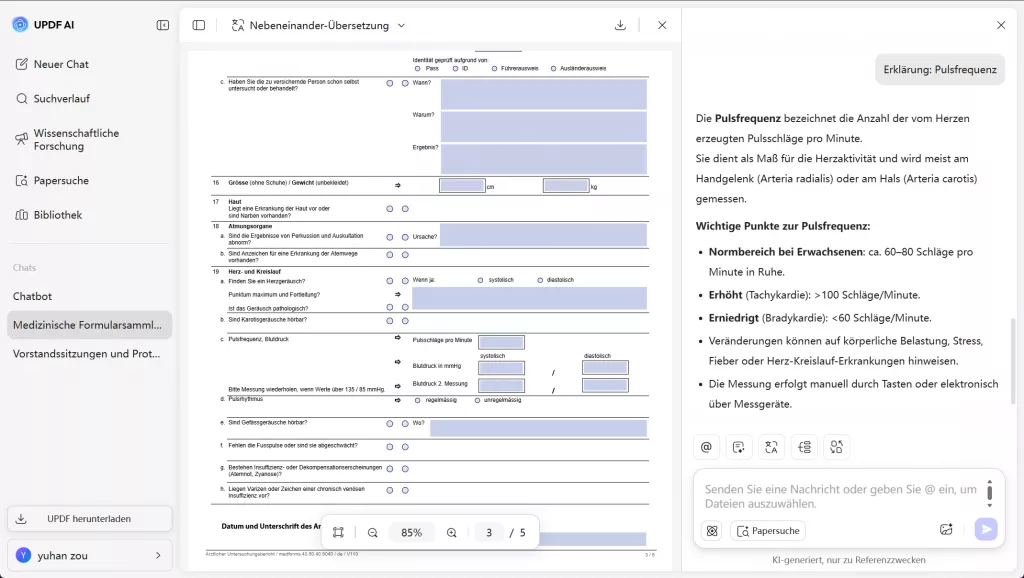 Schwierige Ausdrücke im PDF erklären