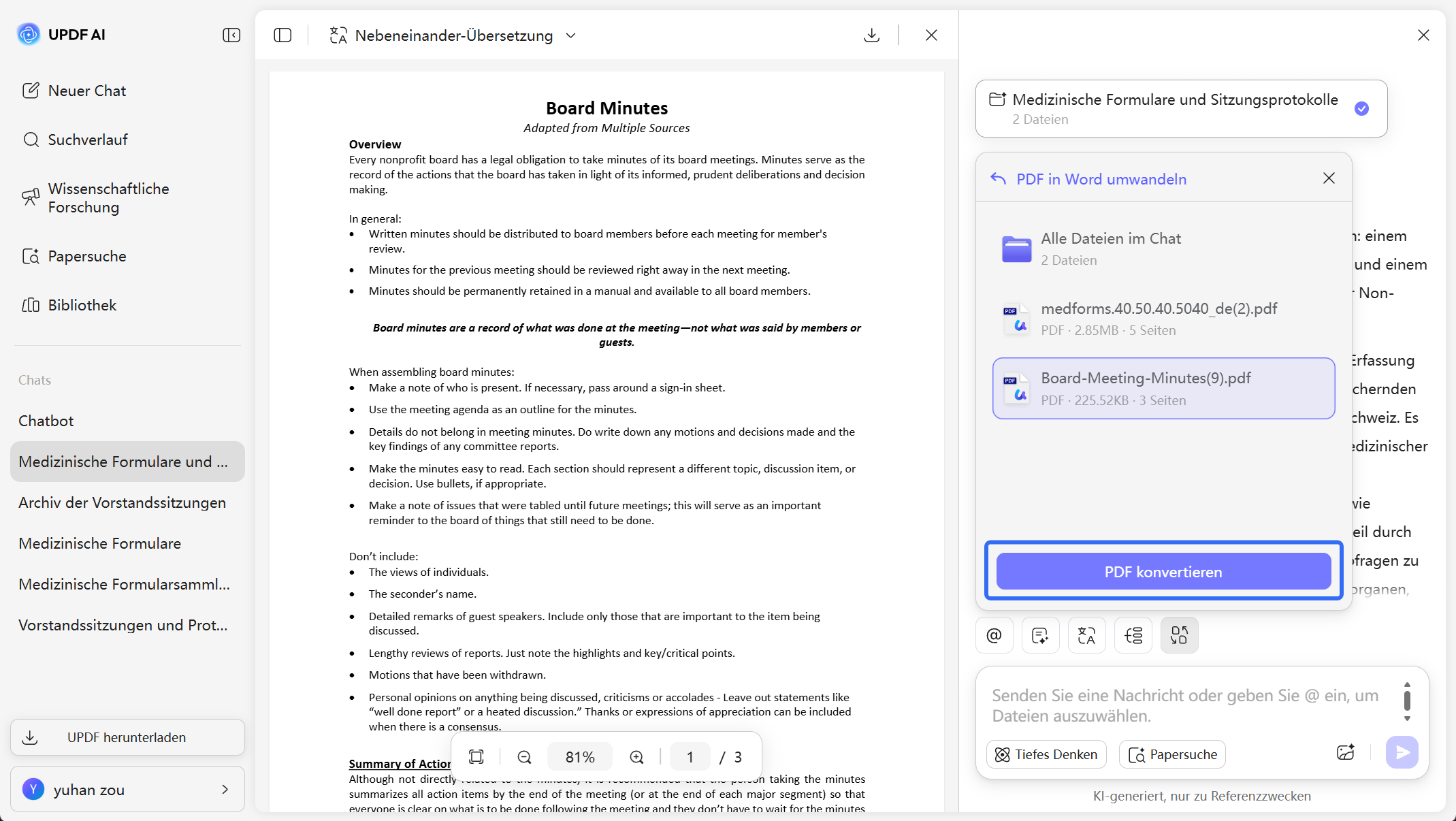 PDF konvertieren