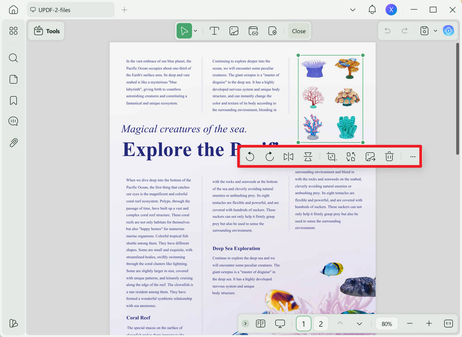 pdf not recognizing text edit images in pdf with UPDF