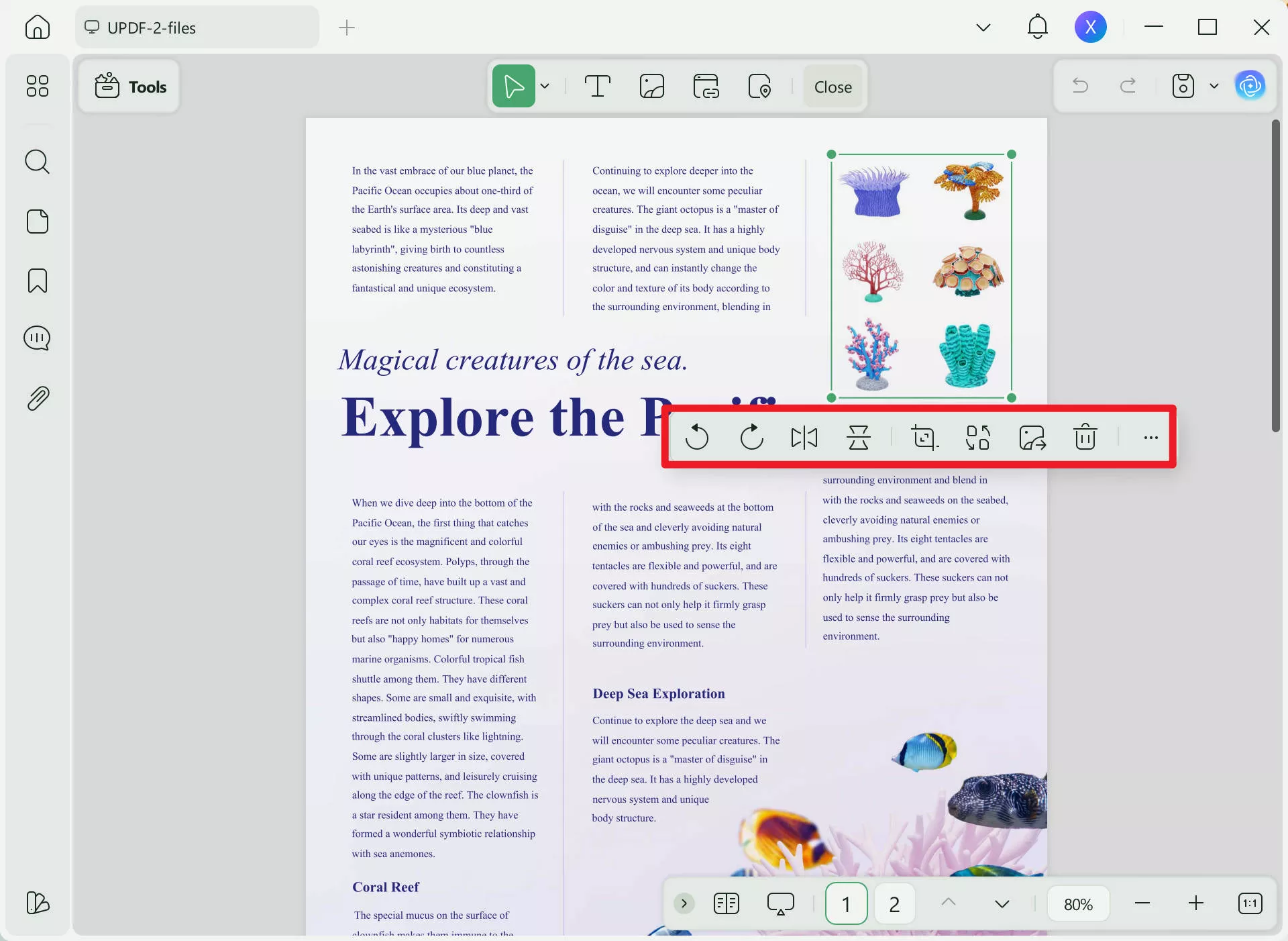 pdf not recognizing text edit images in pdf with UPDF