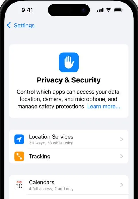 iOS 18 Datenschutzfunktion