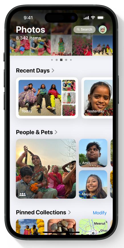 iOS 26 neu gestaltete App für Bilder